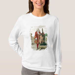 Gentleman playing the cello, published c.1688-90 ( T-Shirt