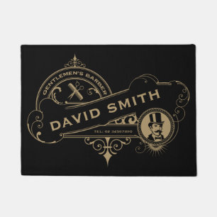 Gentleman’s Victorian Barbershop Doormat