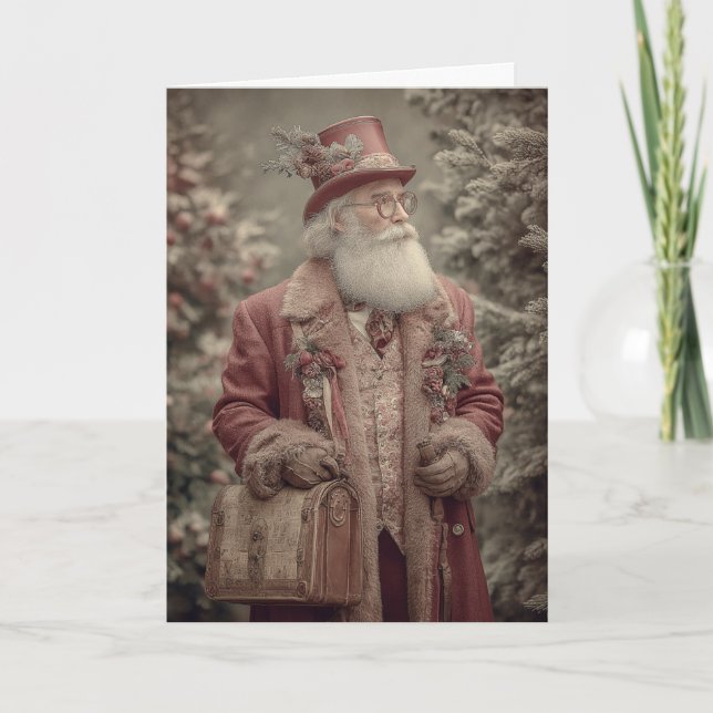 Gentleman Santa Holiday Card (Front)