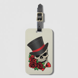 Gentleman Skull Luggage Tag