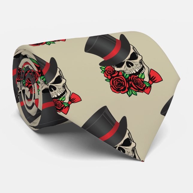 Gentleman Skull Tie (Rolled)