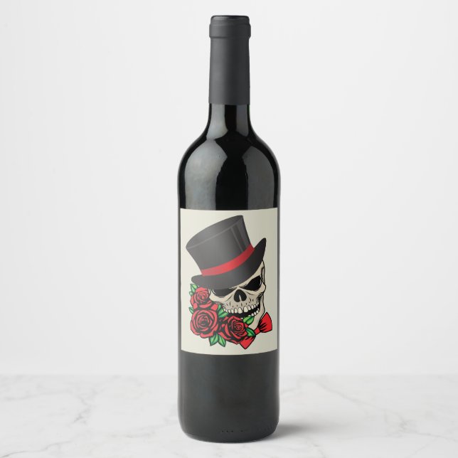 Gentleman Skull Wine Label (Front)