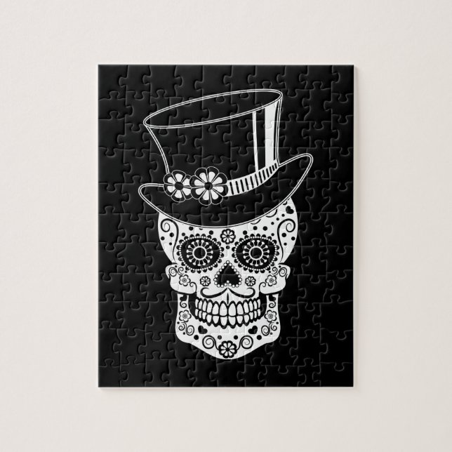 Gentleman Sugar Skull-01 Jigsaw Puzzle (Vertical)