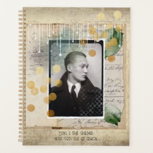Gentleman Vintage design with quote Planner