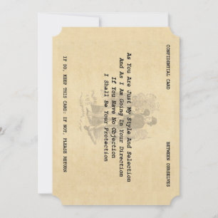 Gentleman's Flirtation Card (Bracket 5" x 7")