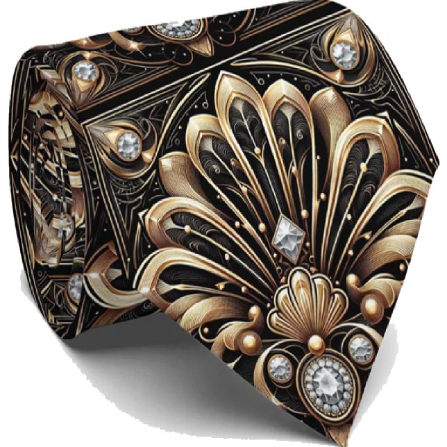 Gentleman's Tie | Art Deco Faux Diamond Neck Ties (Creator Uploaded)
