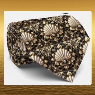 Gentleman's Tie Art Deco Faux Diamond Neck Ties
