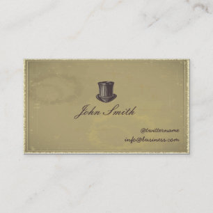 Gentleman's Top Hat Calling Card business card
