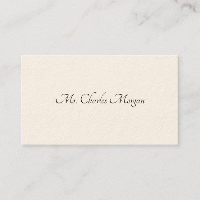Gentleman's Victorian Calling Cards (Front)
