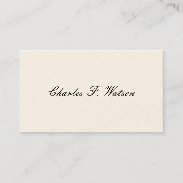 Gentleman's Victorian Calling Cards (Front)