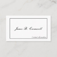 Gentleman's Victorian Calling Cards
