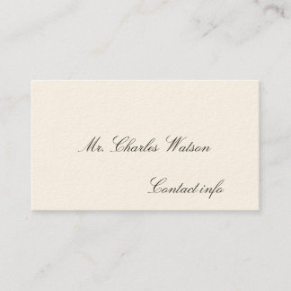 Gentleman's Victorian Calling Cards