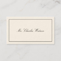 Gentleman's Victorian Calling Cards