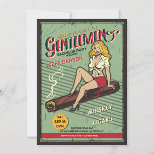 Gentlemen Bachelor Party Invitations