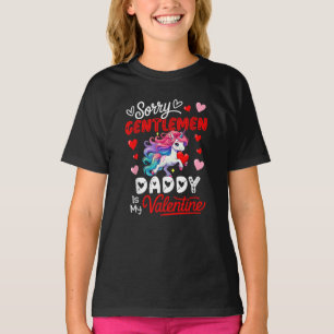 Gentlemen Funny Joke Daddy Is My Valentine T-Shirt