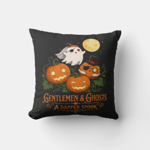 Gentlemen & Ghosts Halloween Cushion