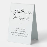 Gentlemen Personal Items Bathroom Basket Wedding