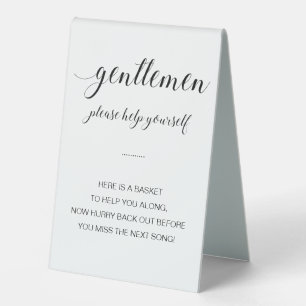 Gentlemen Personal Items Bathroom Basket Wedding