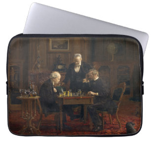 Gentlemen Playing a Game of Chess (Thomas Eakins) Laptop Sleeve