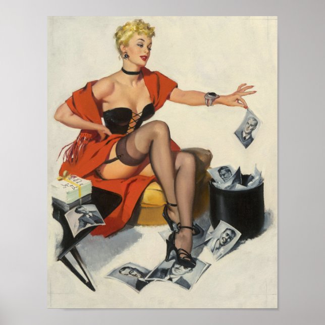 Gentlemen Recycling Pin-Up Poster (Front)