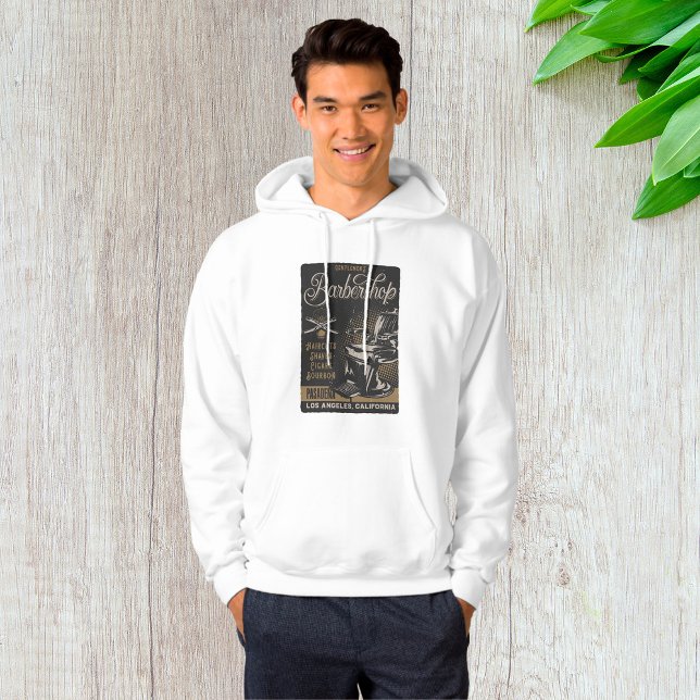 Gentlemen’s Barbershop Retro Haircuts Shaves Hoodie (Creator Uploaded)