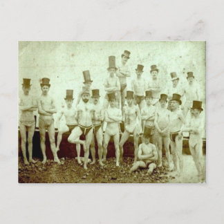 Gentlemen Swimmers Postcard