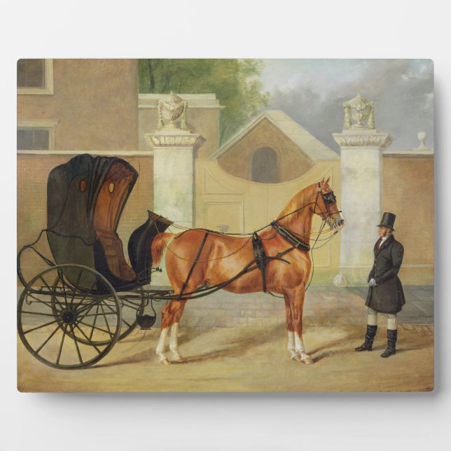 Gentlemen's Carriages: A Cabriolet, c.1820-30 (oil Plaque (Front)