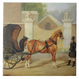 Gentlemen's Carriages: A Cabriolet, c.1820-30 (oil Tile