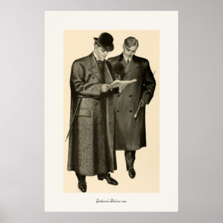 Gentlemen's Fashions 1905 Poster