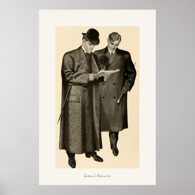 Gentlemen's Fashions 1905 Poster (Front)