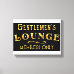 Gentlemen's Lounge Canvas Print<br><div class="desc">kammdesigns</div>