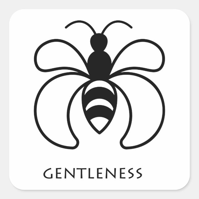 Gentleness (Fafanto) Adinkra Symbol Sticker (Front)