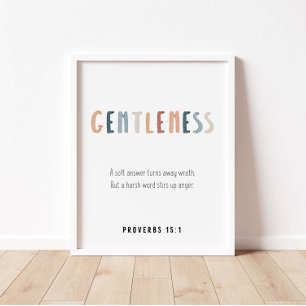 Gentleness the fruit of the spirit poster