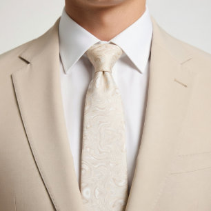 Gently Mild Beige Tie