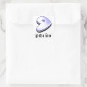 gentoo Linux Logo Square Sticker (Bag)