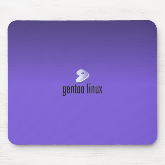Gentoo Linux Purple Mouse Mat (Front)