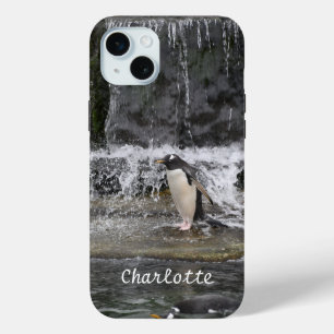 Gentoo Penguin & Friends Waterfall Zoo Scotland iPhone 15 Mini Case