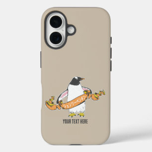 Gentoo penguin Japanese writing Kanji iPhone 16 Case