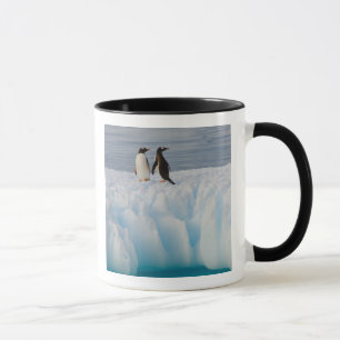 gentoo penguin, Pygoscelis Papua, on glacial ice Mug