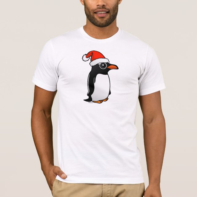 Gentoo Penguin Santa T-Shirt (Front)