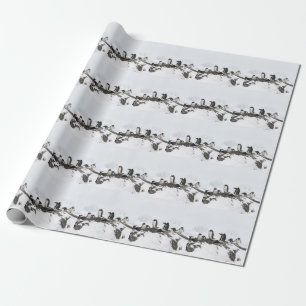Gentoo penguins, Antarctica, Vernadsky Station. Wrapping Paper