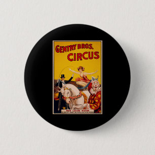 Gentry Bros. Circus 6 Cm Round Badge