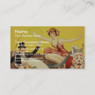 Gentry Bros. circus Miss Louise Hilton Business Card