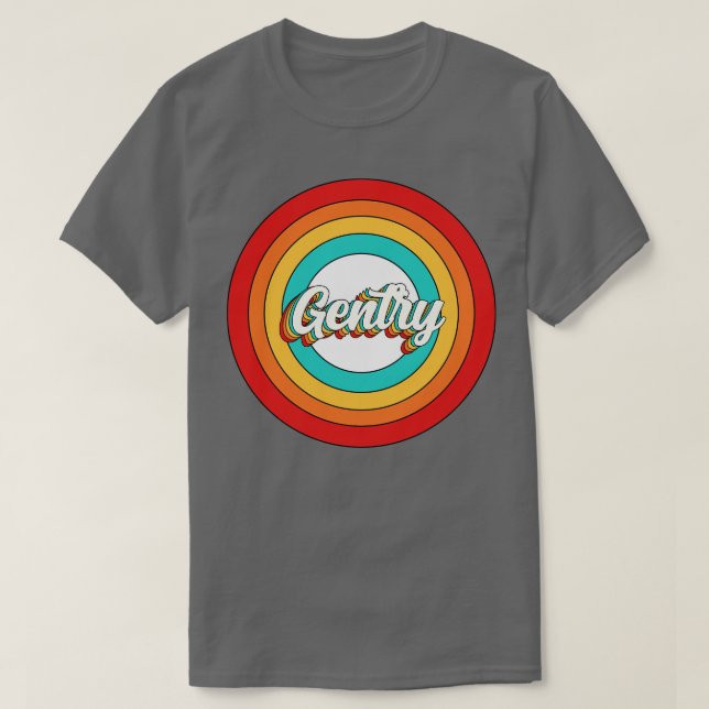 Gentry Name Shirt Vintage Gentry Circle (Design Front)