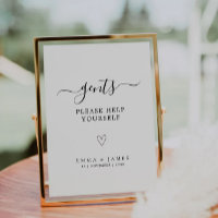 Gents Room Sign Template, Minimalist Wedding Sign