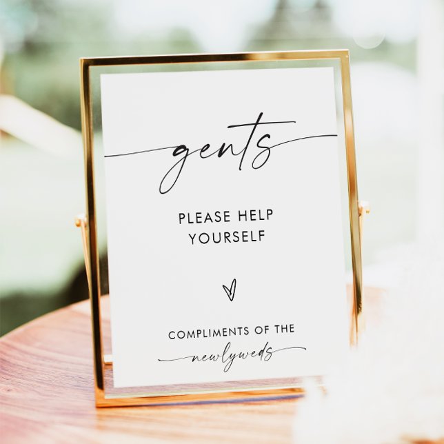 Gents Wedding Bathroom Basket Sign, Bathroom Sign (Creator Uploaded)