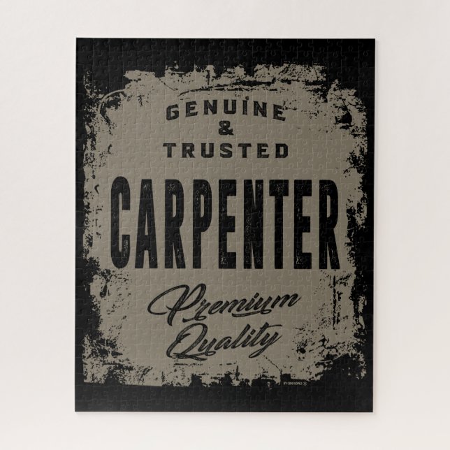 Genuine and Trusted Carpenter Jigsaw Puzzle (Vertical)