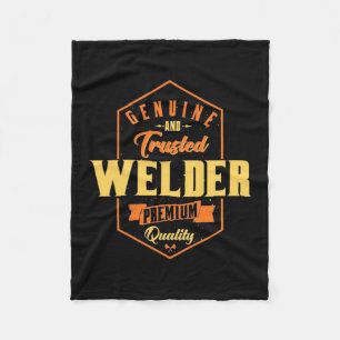 Genuine And Trusted Welder Fleece Blanket