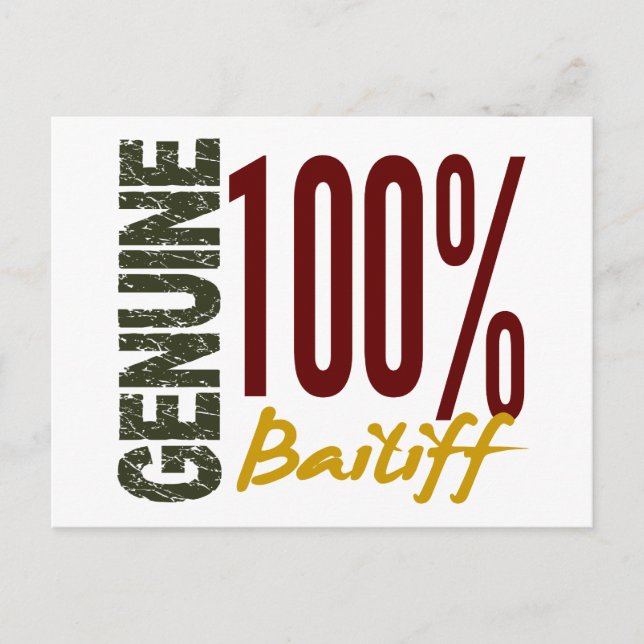 Genuine Bailiff Postcard (Front)