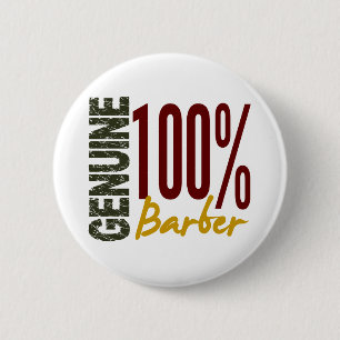 Genuine Barber 6 Cm Round Badge